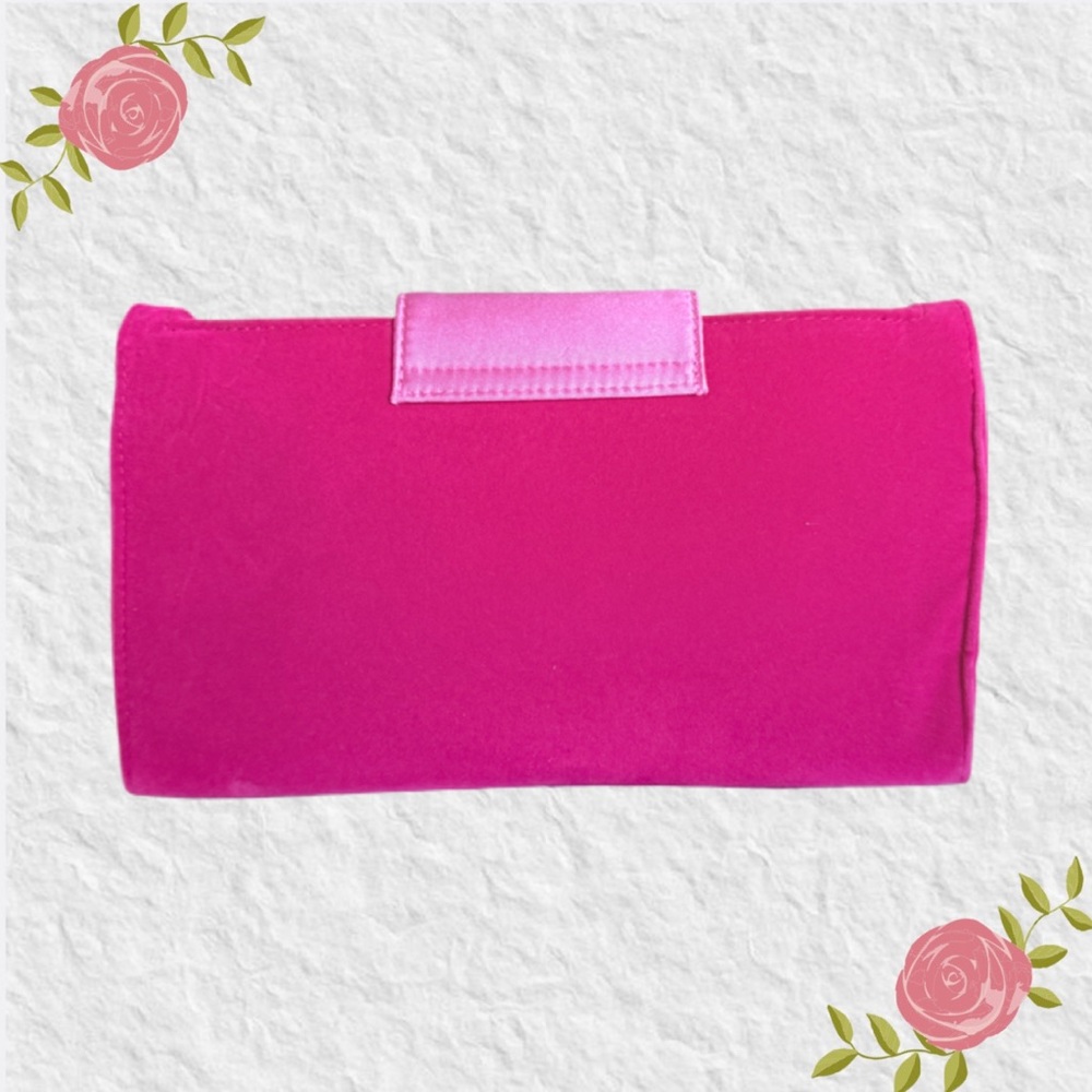 New YSL Bright Pink Cosmetic/Makeup Bag with Mirror - Picture 2 of 6